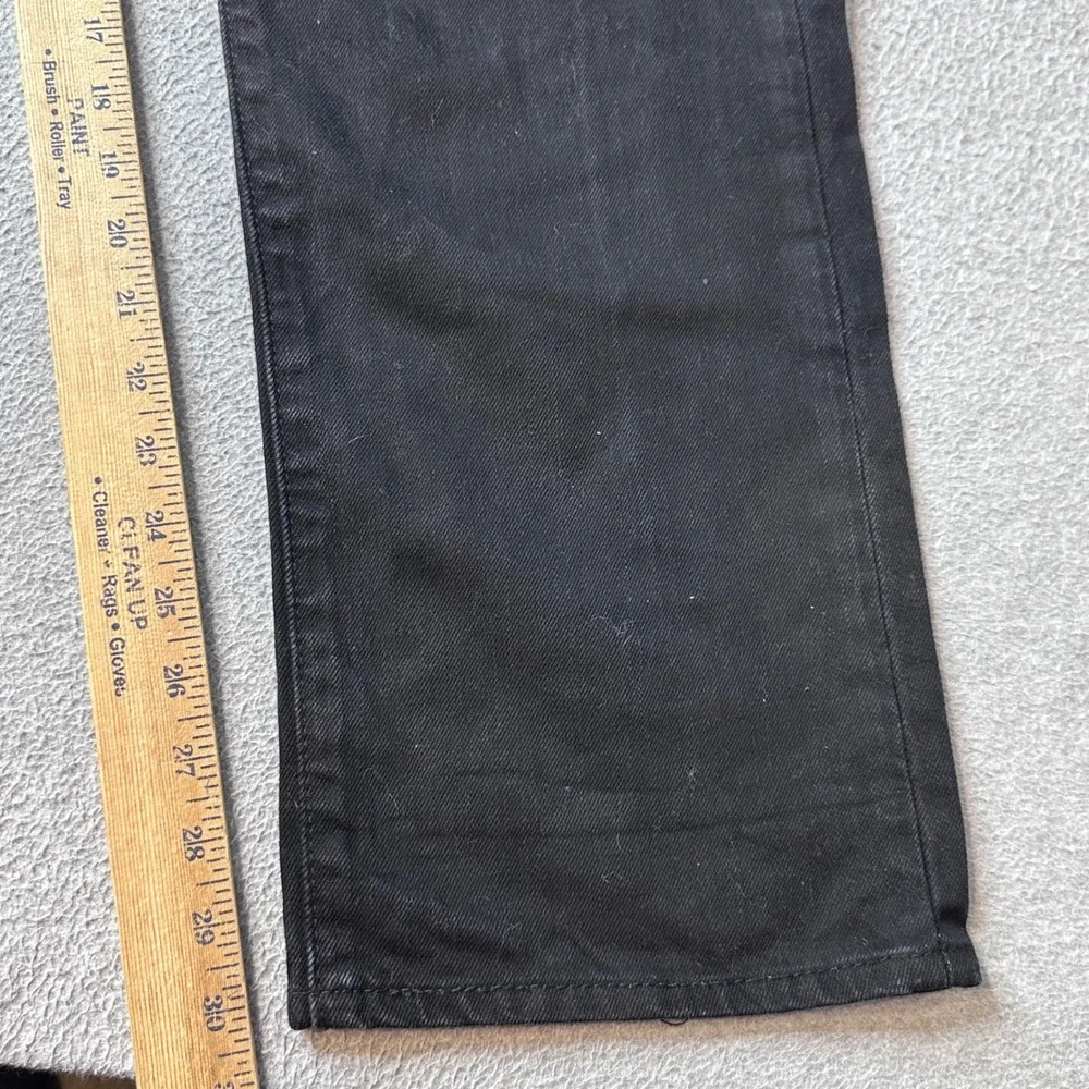 Levis 501 Jeans Mens 38x32 Black Original Fit Button Fly Straight Leg Denim